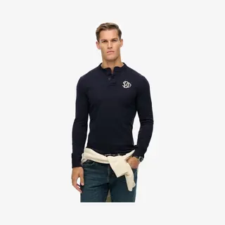 Superdry - Vintage Athletic Grandad Top - Heren - Tops