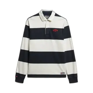 Superdry - Vintage Athletic Stripe Rugby Top - Heren - Tops