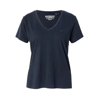 Women's V-neck T-shirt Superdry Slub Emb De Studios