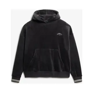Superdry - Country Club Velour Relaxed Hoodie - Dames - Hoodies