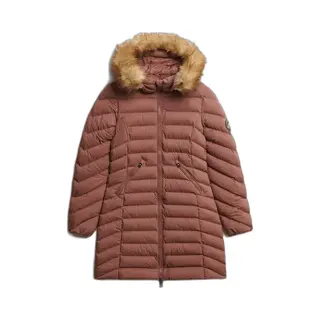 Superdry - Fuji Jas Met Capuchon En Imitatiebont - Dames - Gewatteerde Jassen