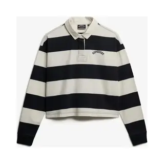 Gestreiftes Langarm-Polo Für Damen Superdry Athletic Essentials