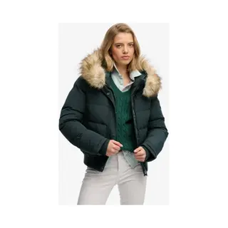 Superdry For Woman. W5011785A Bomber Jacket Everest Green (S), Casual, Recycled Polister, Sustainable