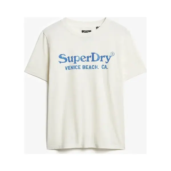 Superdry - Venue Metallic T-shirt Met Relaxte Pasvorm - Dames - T-shirts thumbnail