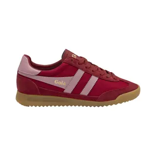 Gola Tornado W Red Womens Trainers CLB623-Rk In A Plain Leather And Textile In Size 9