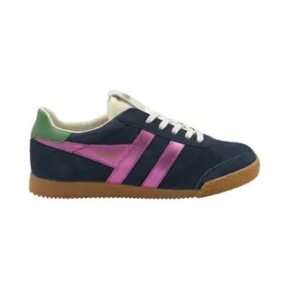 Gola Elan W Navy Pink Womens Trainers CLB790-Ek In A Plain Suede Leather In Size 7