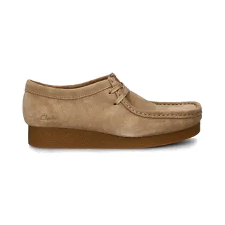 Clarks WallabeeEVOSh Damen Schuhe Hellbraun - 38