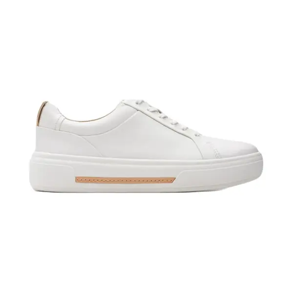 Clarks Hollyhock Walk - Dames Sneaker - Wit - Maat 35.5 (Eu) 3 (Uk) thumbnail