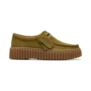 Clarks Torhill Bee - Dames Veterschoen - Groen - Maat 39.5 (Eu) 6 (Uk)