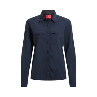 Craghoppers Nosilife Adventure' Long Sleeved Shirt With Insect Repellent Technology In Navy