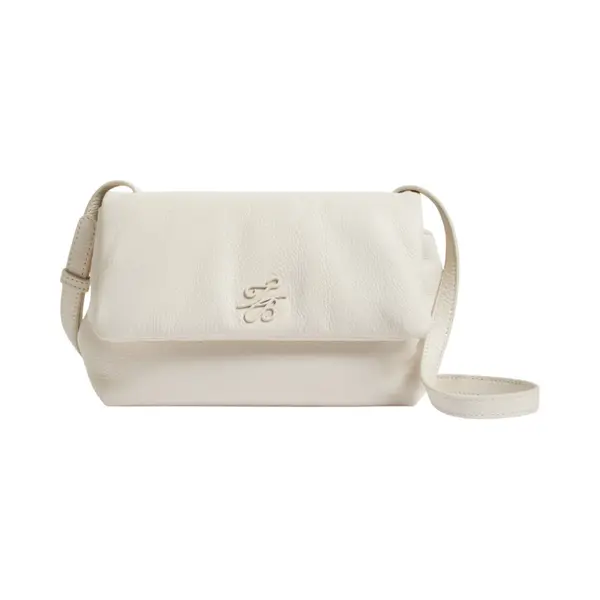Ted Baker Leren Schoudertas Marrisa Padded Leather Crossbody Bag Ecru Crème thumbnail