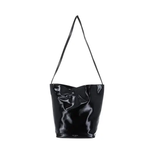 Ted Baker Schoudertas Kayylyn Thin Strap Mini Crinkle Bag Black Zwart thumbnail