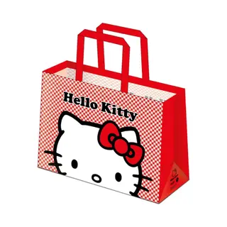 Hello Kitty - Tragetasche Peeking (Einheitsgröße) (Rot/Weiß)