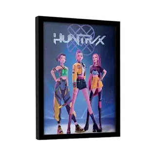 KPop Demon Hunters - Anime Ingelijste Afbeelding - Huntrix - Voor Geen - Gekleurd