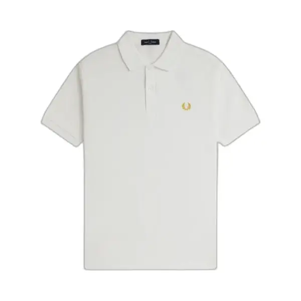 Fred Perry Poloshirt Korte Mouw Wit thumbnail