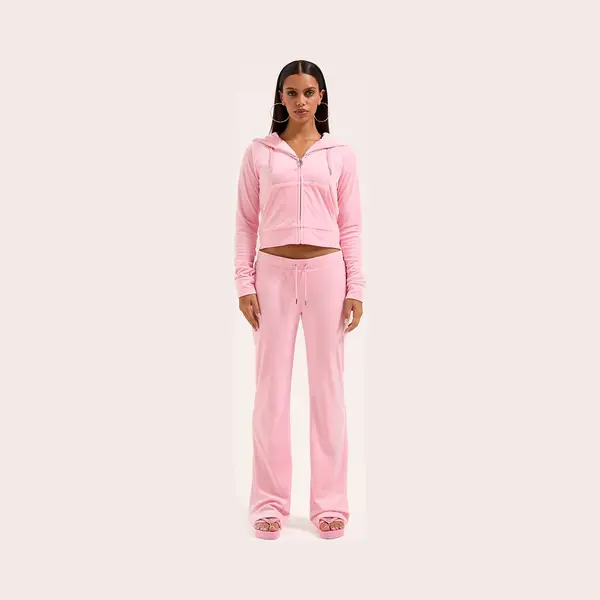 Juicy Couture Juicy Couture Christine Classic Velour Low Rise Pant Roze - Maat S thumbnail