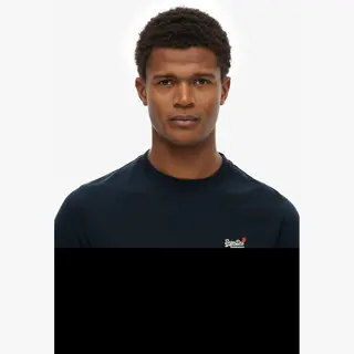 Superdry Herren Essential Kontrast Emb T-Shirt, Eclipse Navy, M