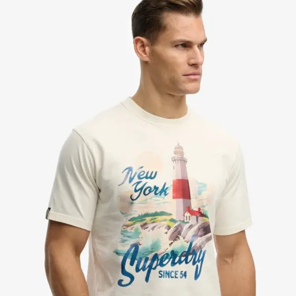 Superdry For Man. M1012355A Matitime Loose T-shirt White (M), Casual, Cotton, Short Sleeve thumbnail