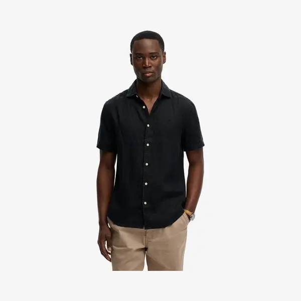 Superdry Riviera S/S Linnen Shirt Heren - Maat S thumbnail