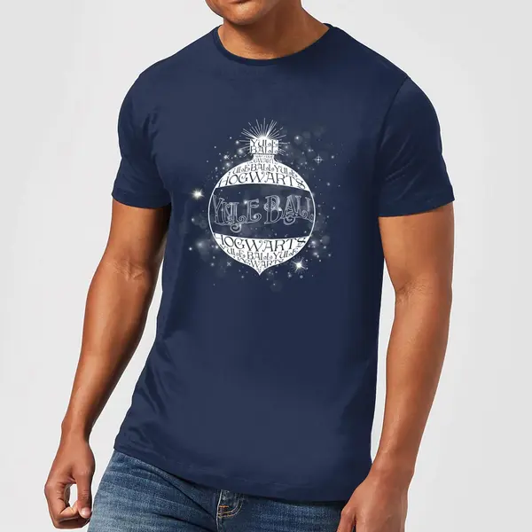 Original Hero Harry Potter Yule Ball Baubel Men's Christmas T-Shirt - Navy - Xxl thumbnail
