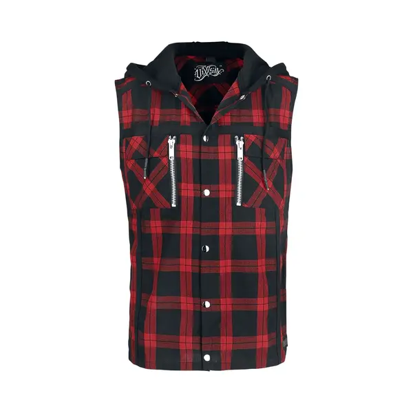 Vixxsin Eetu Shirt Kurzarmhemd Schwarz Rot In M thumbnail