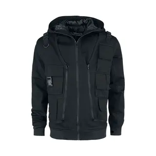 Chemical Black - Gothic Winterjas - Taj Jacket - M Tot Xxl - Voor Mannen - Zwart
