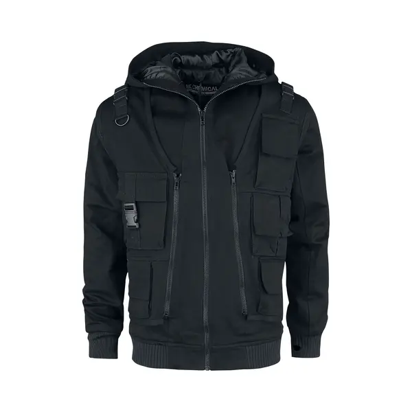 Chemical Black - Gothic Winterjas - Taj Jacket - M Tot Xxl - Voor Mannen - Zwart thumbnail