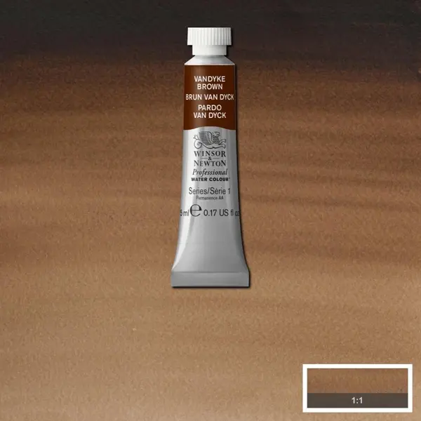 Winsor & Newton Professional Watercolour watergedragen verf Bruin 5 ml Koker 1 stuk(s) thumbnail