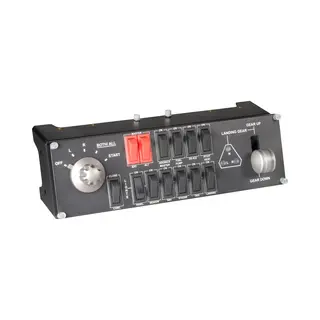 Logitech G Flight Switch Panel Schwarz, Rot, Silber Usb 2.0 Flugsimulation Analog / Digital Pc