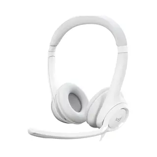Logitech H390 Headset Bedraad Hoofdband Kantoor/callcenter Usb Type-A Wit