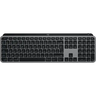 Logitech Master Mx Keys S for Mac toetsenbord Kantoor Rf-draadloos + Bluetooth Azerty Frans Aluminium, Zwart