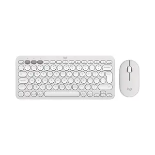 Logitech 920-012240 Tastatur Maus enthalten Universal Rf Wireless + Bluetooth Qwerty Us International Weiß