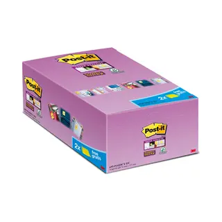 Post-it Super Sticky 14+2 Voordeelverpakking Herkleefbare Notes 76 X 127 Mm »Super Sticky Notes« 16 S