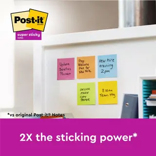 Post-it Haftnotiz Super Sticky Notes Promotion 76x76mm 90 Blatt Ultrag
