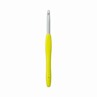 Clover CL1054 Häkelnadel, Plastic, Gelb, 7mm