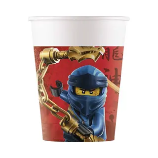 Procos Feestbekers Lego Ninjago 200 Ml Karton Rood 8 Stuks