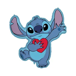 Procos Stitch With Heart Shaped Foil Balloon 75cm X 86cm