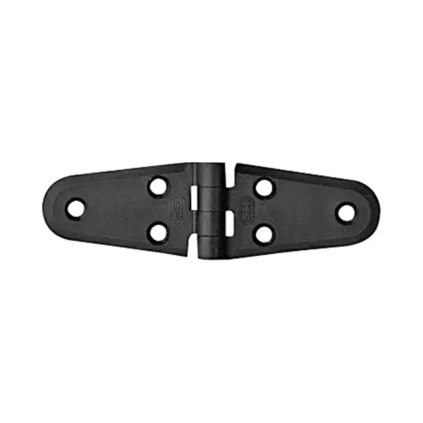 Nuova Rade Lalizas Hinge Polyamide, Double Oval, 100x40x4.5mm, Black thumbnail
