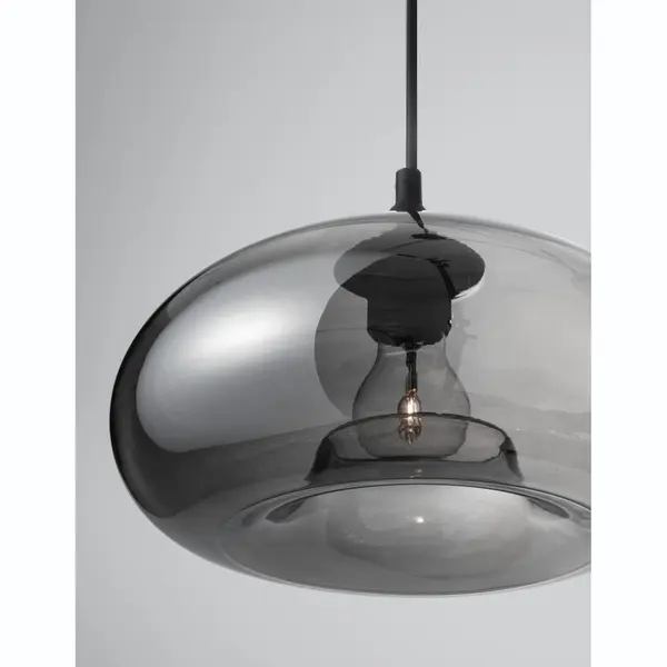 Nova Luce Savaz - Hanglamp - Ø 28 X 120 Cm - Zwart En Chroom thumbnail