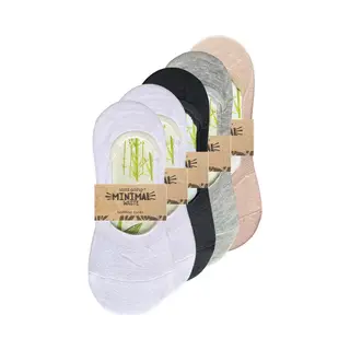Green-goose® Dames Bamboe Footies Mixed | 5 Paar | Maat 35-39 | Invisible Socks | Ballerina's | Duurzaam Bamboevezel | Ademend En Superzacht!