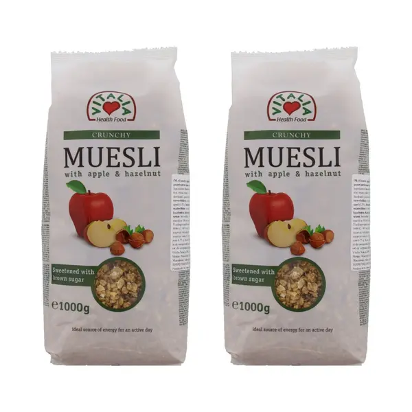 Vitalia Knuspriges Müsli Mit Apfel Und Haselnuss - Beutel 1 Kilo thumbnail