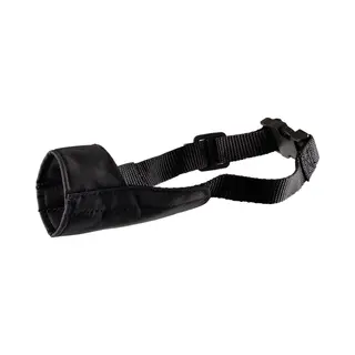 Flamingo Ned - Muilband Honden - Muilband Ned Nylon Zwart S Nek 42, 5-62cm / Neus 14cm - 1st - 117393 - 1st