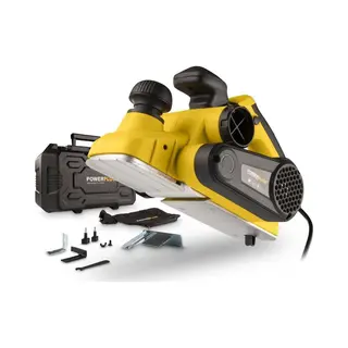 Powerplus, Schaafmachine, POWX1110 Schaafmachine - 900W - Zijgeleider - Schaafdiepte - Breedte Instelling - Opvangzak - Incl.