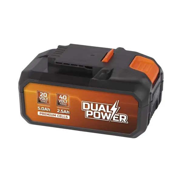 Powerplus Power Plus Dual Power Akku POWDP9037-2x20V, 5.0Ah, 2.5Ah - Für 20V & 40V Werkzeuge - Leistungsanzeige-LEDs - Akku-Plattform - Ideal Für thumbnail