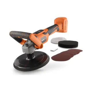 Powerplus, Haakse Slijper, Dual Power Haakse Polijstmachine Borstelloos 20V Ø 180mm - Excl. Accu En Lader - 7 Acc. (180 mm)