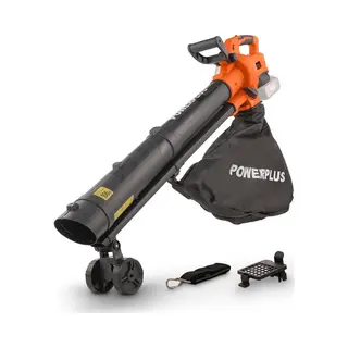 PowerPlus Dual Power Powdpg75270 Laubsauger Und -bläser Orange Schwarz