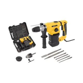 Powerplus POWX1197 - Elektrische Klopboormachine - 1500 W - 4 In 1, Boren Hamerboren Beitelen