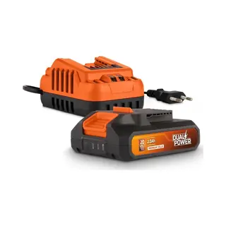 Sans Marque Dual Power Powdp90620 Batterie Orange Und Schwarz 20 Volt