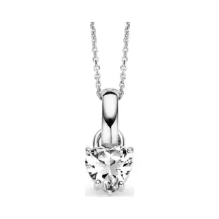 Orphelia Hanger + Ketting Heart White Zirconium Zh-4691
