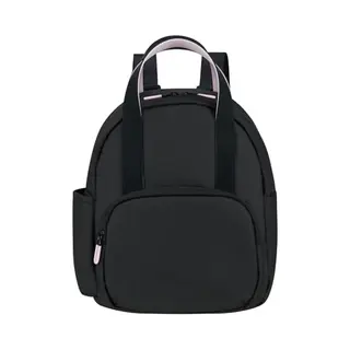American Tourister Puffypop - Mini Rucksack Für Damen (35 Cm, 8.5 L) - Fach Für AirPods & Tablet - 2 Flaschenhalter - Schwarz